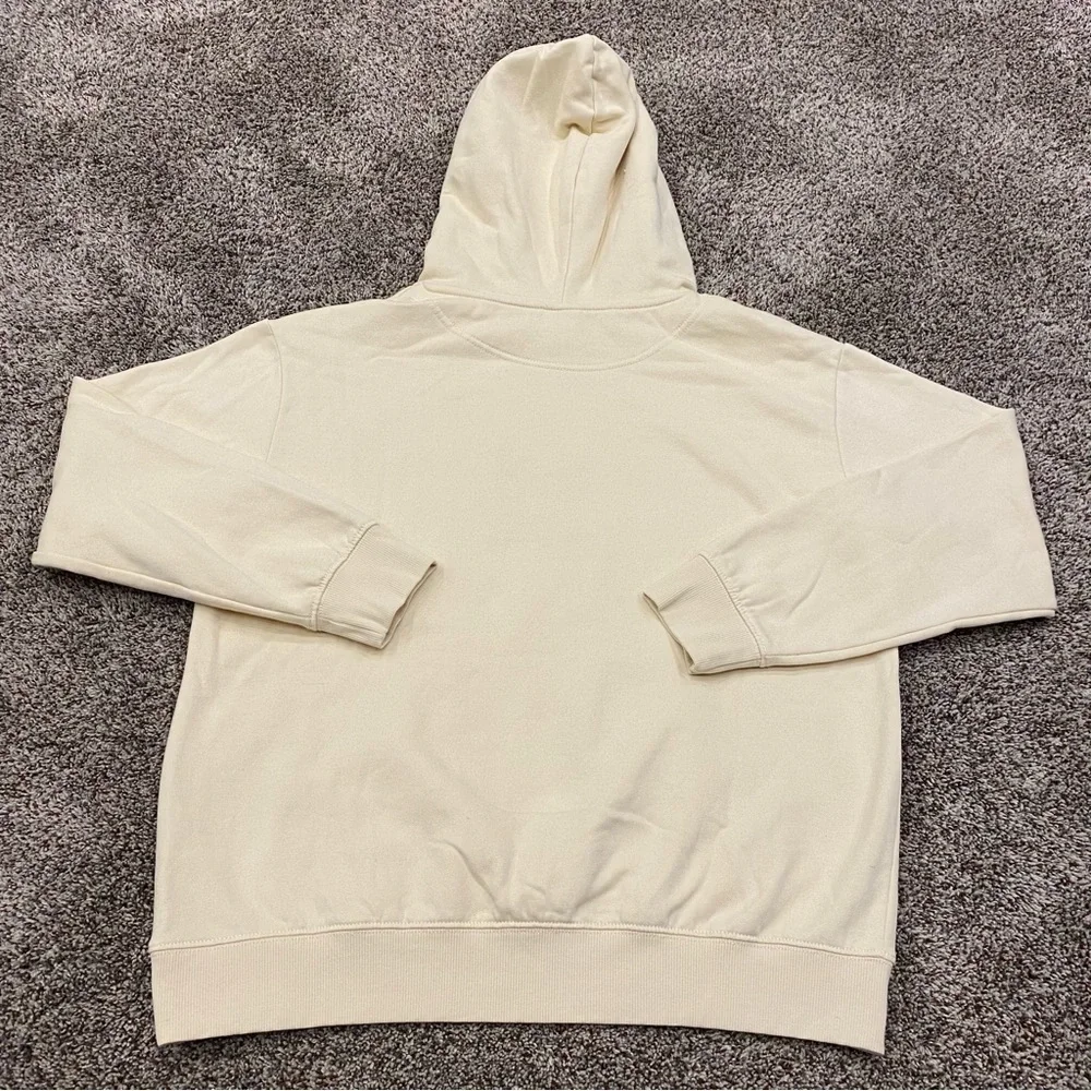 H&M Basics | Cream hoodie with custom embroidery | Butterfly | Size S - Picture 4 of 5